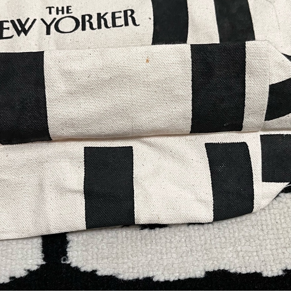 The New Yorker Classic Canvas Tote Reusable Bag - Picture 8 of 13